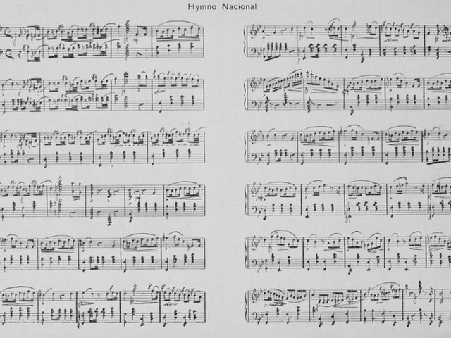 partitura do hino nacional