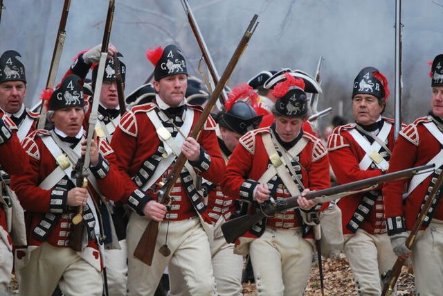 Reenactment of Battle of Lexington and Concord