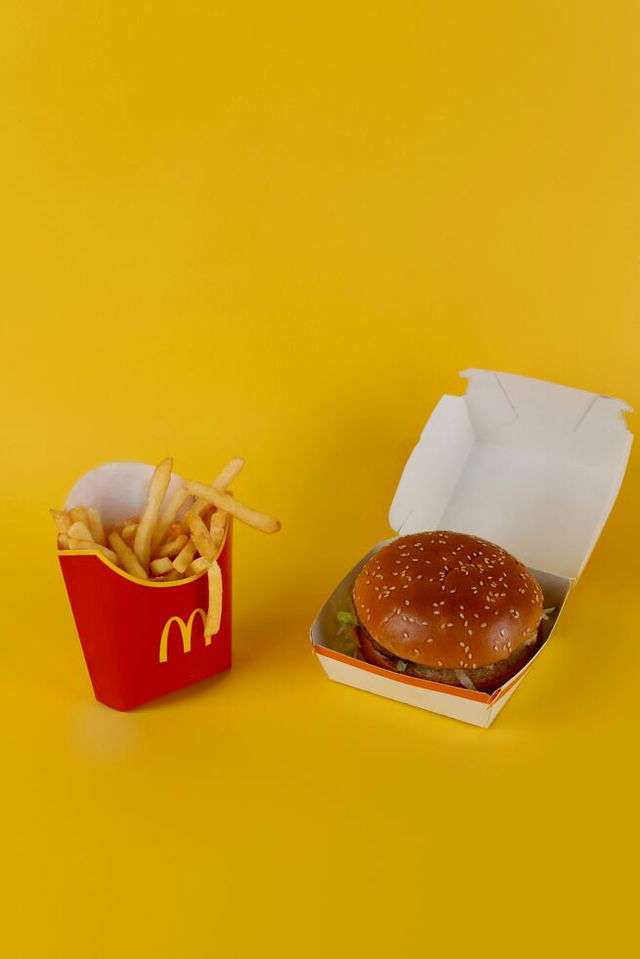 Mc Donald‘s Fries and Burger