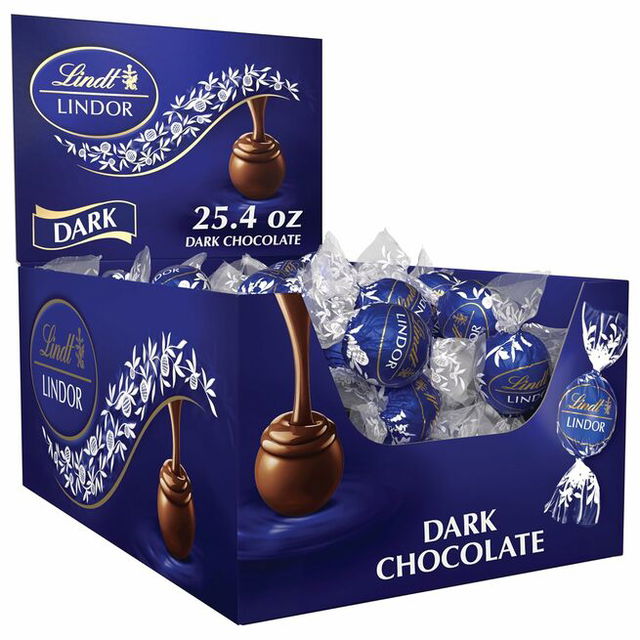 Lindt LINDOR Dark Chocolate Candy Truffles