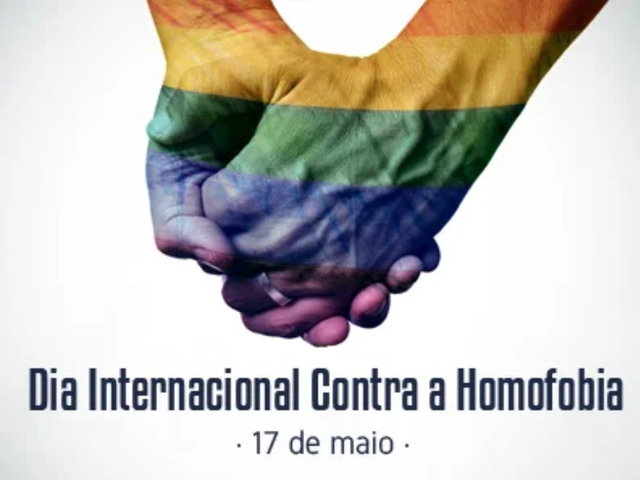 imagem celebrativa da luta contra a homofobia