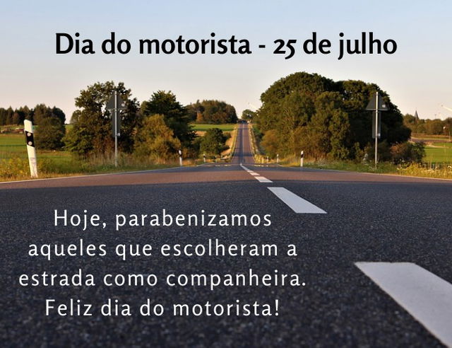 Mensagem homenagem dia do motorista