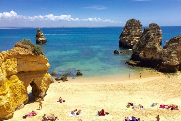 Praia do Camilo, no Algarve (Portugal)