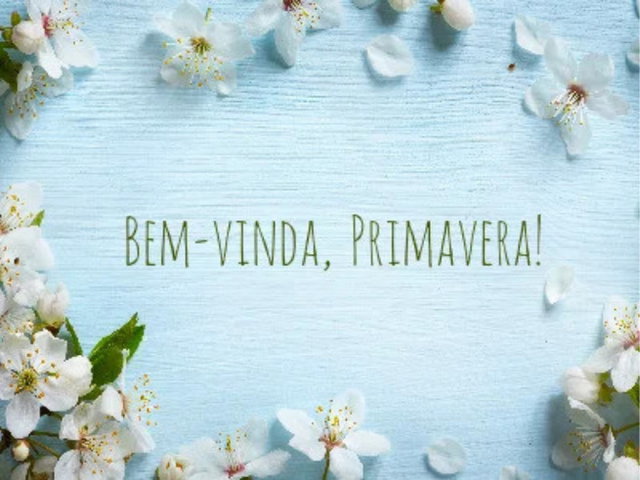 boas-vindas à primavera