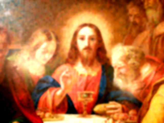 Jesus Christ With Wine and Bread