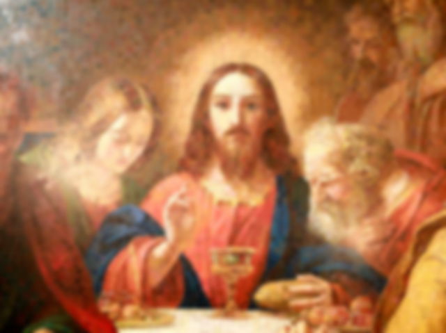 Jesus Christ With Wine and Bread