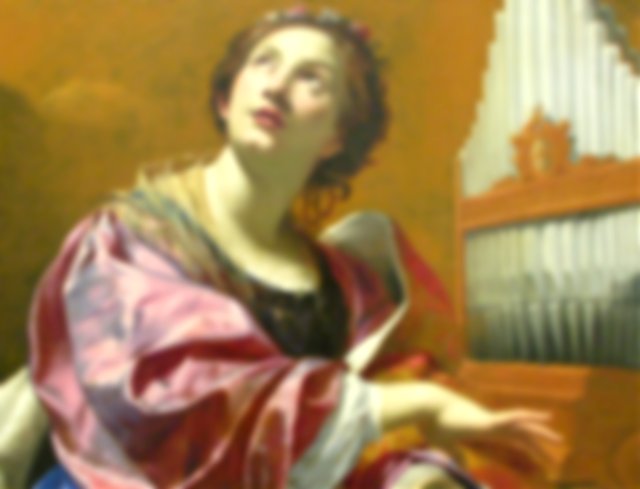 Santa Cecilia pintada por Simon Vouet
