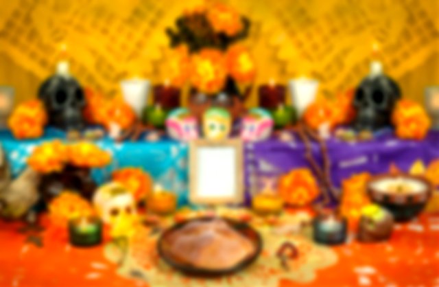 Ofrenda- an altar set up on the Day of the Dead