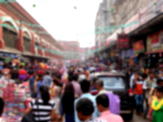 People shopping in Esplanade, Kolkata