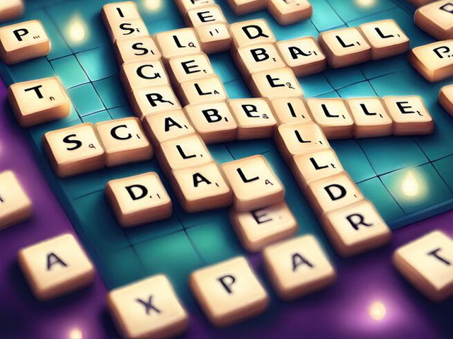 tablero de scrabble con fichas creado por IA