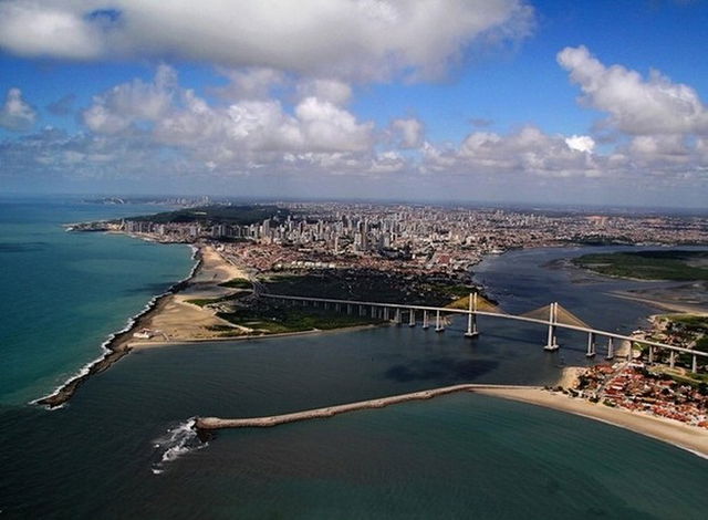 vista aérea da cidade de Natal