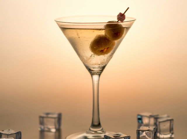 Martini in a glass