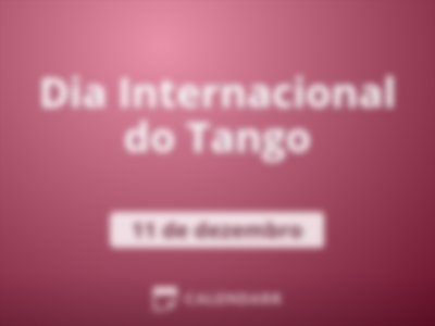 Dia Internacional do Tango