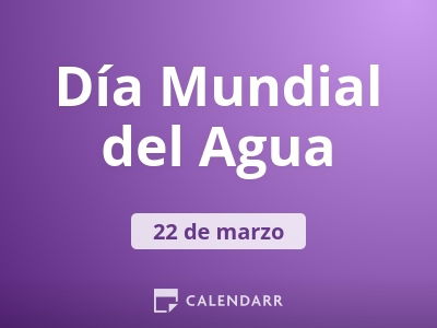 Día Mundial del Agua
