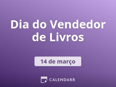 Dia do Vendedor de Livros