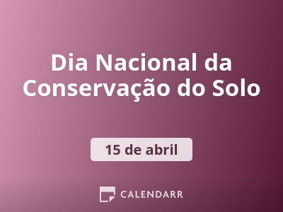Dia Nacional da Conservação do Solo