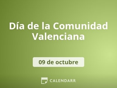 Día de la Comunidad Valenciana