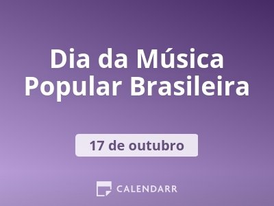 Dia da Música Popular Brasileira