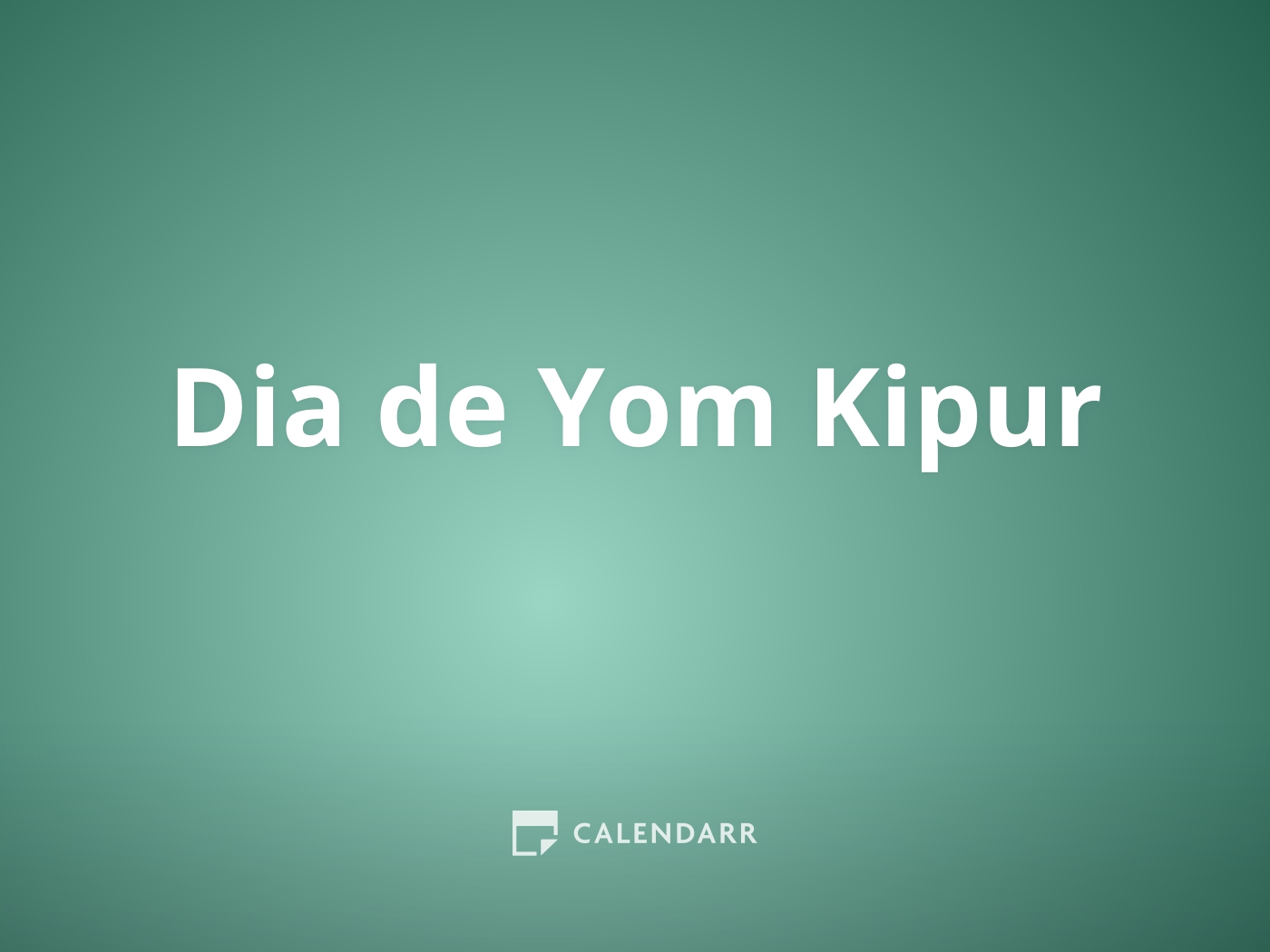 Dia de Yom Kipur 11 de Outubro de 2024 Calendarr