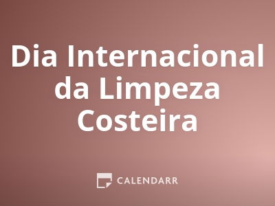 Dia Internacional da Limpeza Costeira