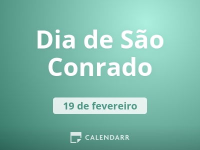 Dia de São Conrado