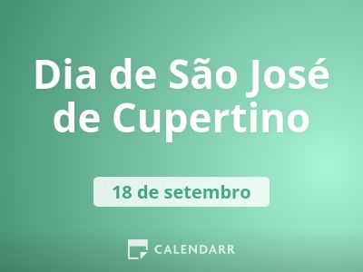 Dia de São José de Cupertino