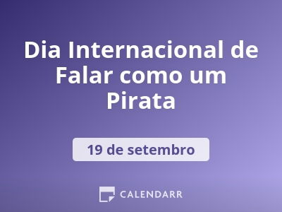 Dia Internacional de Falar como um Pirata