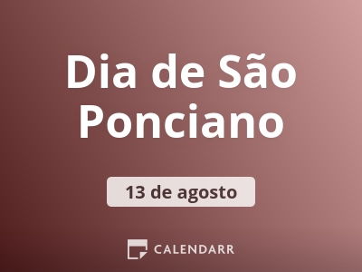 Dia de São Ponciano