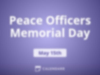 Peace Officers Memorial Day