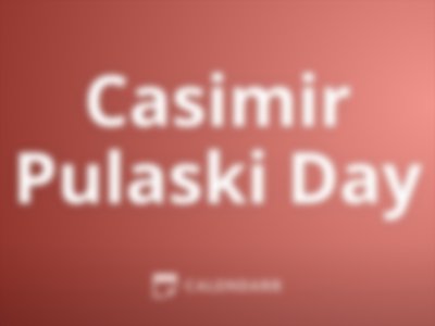 Casimir Pulaski Day