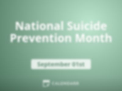 National Suicide Prevention Month