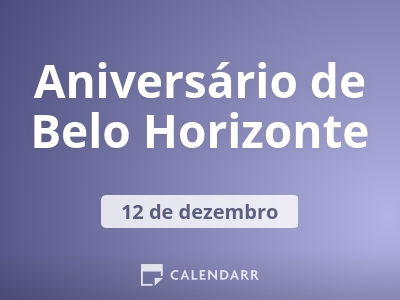Aniversário de Belo Horizonte