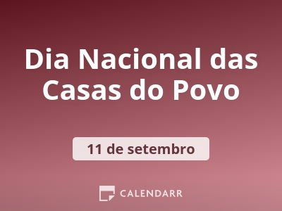 Dia Nacional das Casas do Povo