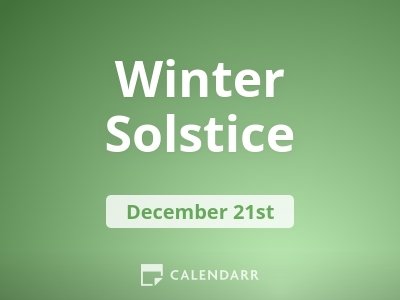 winter solstice 2022 calendar