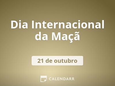 O que se comemora no Dia 21 de outubro?