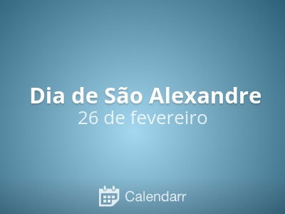 Dia de São Alexandre