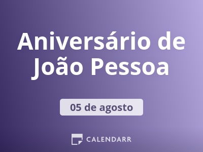 Aniversário de João Pessoa