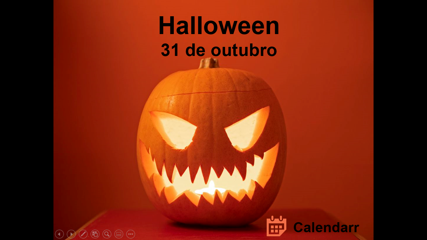 Dia das Bruxas Halloween 31 de outubro Calendarr