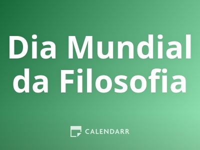 Dia Mundial da Filosofia