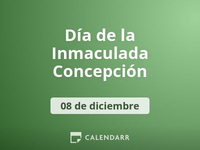 Día de La Inmaculada Concepción